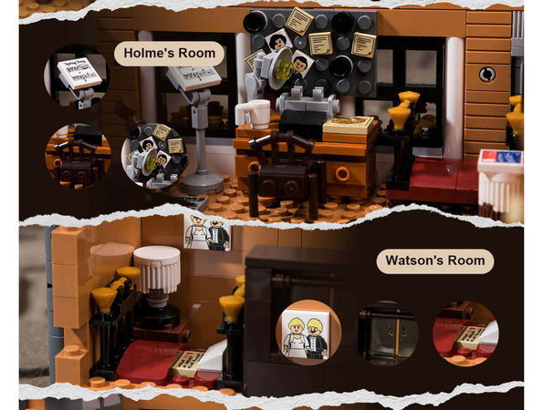 Klocki konstrukcyjne Pantasy Sherlock Holmes Baker Street 221B 3047 elementów