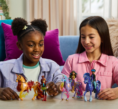 Unicorn Academy Akademia Jednorożców Zestaw Figurki Layla & Glacier dziewczyna i jednorożec + akcesoria
