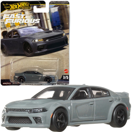 Hot Wheels Premium Fast & Furious Szybcy i Wściekli auto 2020 Dodge Charger Hellcat 7 cm