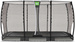 Trampolina ogrodowa z siatką zabezpieczającą do gruntu Allure Classic 214x366 cm czarna