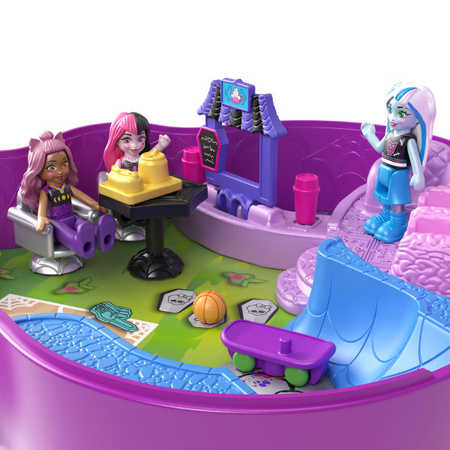 Polly Pocket Zestaw Kompaktowy Monster High figurki i akcesoria