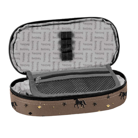 Paso Piórnik szkolny jednokomorowy Saszetka Brązowa w jednorożce