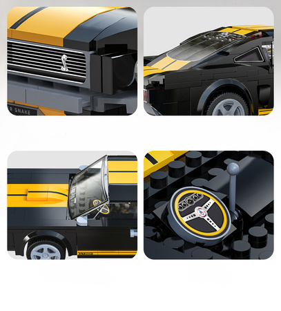 Klocki konstrukcyjne CaDA wyścigówka Samochód wyścigowy zdalnie sterowany Shelby GT 350H Auto sportowe 291 elementów RC