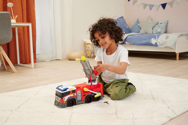 Straż Pożarna Interaktywny wóz Strażacki Fire Fighter Światło Dźwięk