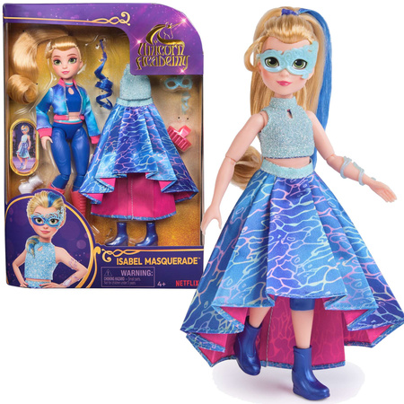Unicorn Academy Zestaw Lalka Isabel Masquerade i Jednorożec River + akcesoria