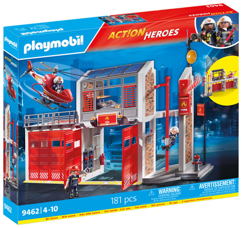Playmobil Action Heroes Duża Remiza Strażacka 181 element