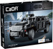 Klocki Konstrukcyjne CaDA Samochód Terenowy Zdalnie Sterowane Auto czarne autko RC Fierce Warrior SUV 561 elementów Dual Mode