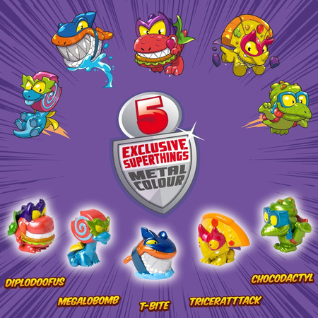 SuperThings Rivals of Kaboom Dino Destroyers Ekskluzywny Zestaw Srebrna Puszka