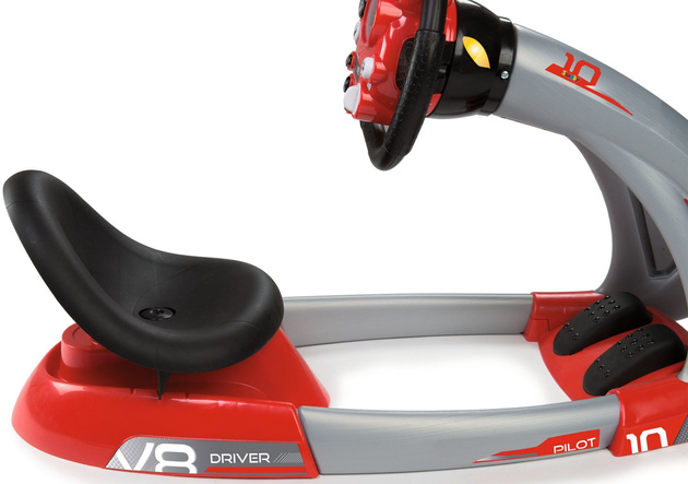 Symulator jazdy samochodem dla dzieci Smoby V8 driver z ruchomymi pedałami