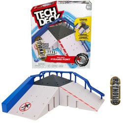 OUTLET Zestaw Tech Deck fingerboard mała rampa Pyramid Point X-Connect+ kolorowa deskorolka Baker WADLIWA