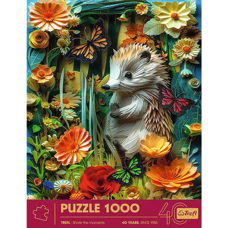 Trefl Puzzle 1000 elementów Jeż 3D 40 Rocznica