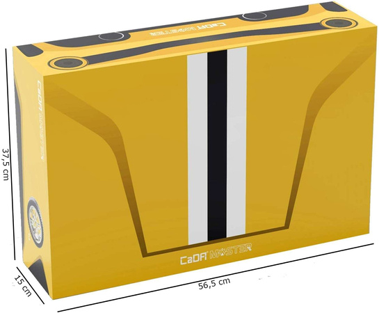 Klocki konstrukcyjne CaDA Zdalnie sterowany duży samochód Italian Super Car 59 cm Wyścigówka Auto sportowe Autko wyścigowe Pojazd żółty Światła LED 3187 elementów