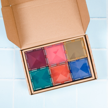 CONNETIX Pastel Square Pack Kreatywne klocki magnetyczne 40 elementy