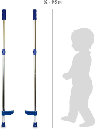 Regulowane szczudła z teleskopowymi tyczkami dla dzieci