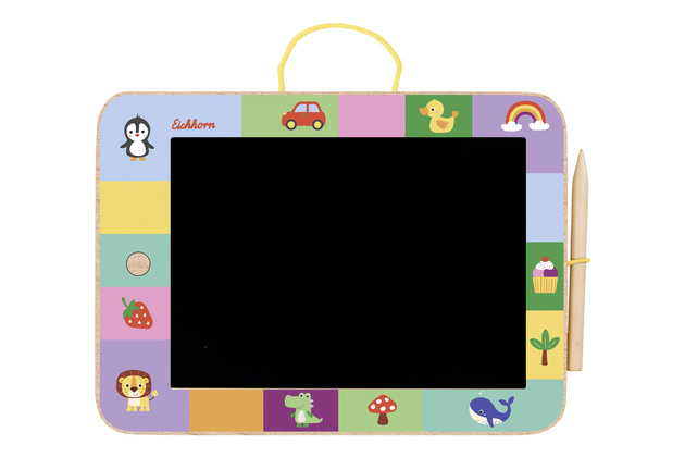 Drewniana Tabliczka do Rysowania dla Dzieci + Rysik Ołówek 3+