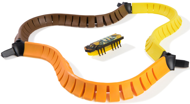 Hexbots Hexbug Nano Flash Karaluch Robot Żółty Robak+ Tor Zestaw Startowy