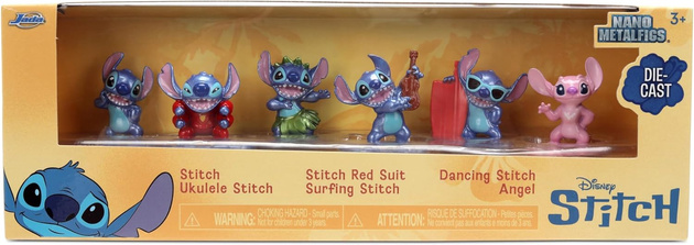 Stitch zestaw 6 metalowych figurek kolekcjonerskich 4 cm metalfigs