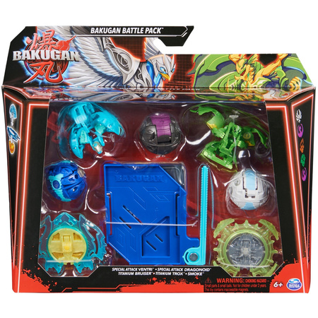 Zestaw Bakugan Battle Pack Gra strategiczna + Figurki Special Attack Ventri Special Attack