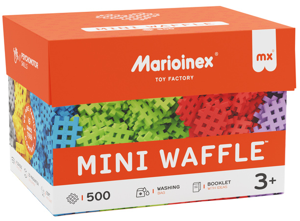 Klocki konstrukcyjne Mini Waffle zestaw 500 elementów Marioinex