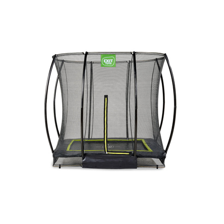 Trampolina ogrodowa z siatką zabezpieczającą Sillhouette 153x214 cm czarna