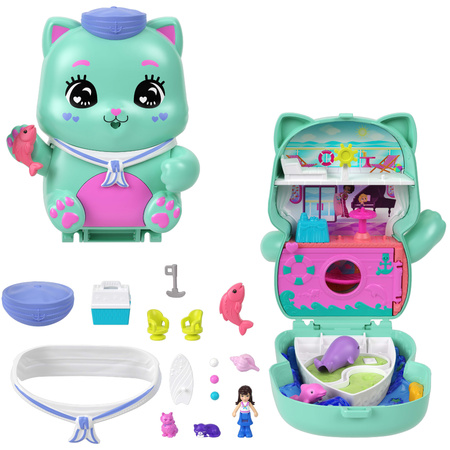 Polly Pocket Zestaw Kompaktowy Koci Rejs figurki + akcesoria