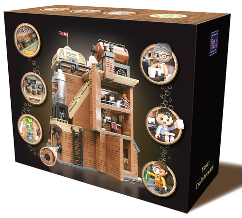 Klocki konstrukcyjne Pantasy Budynek Browaru Craft Beer Brewary 3252 elementy