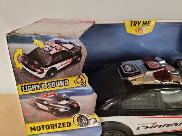 OUTLET Radiowóz policyjny Go Real Dodge Charger światło/dźwięk WADLIWY