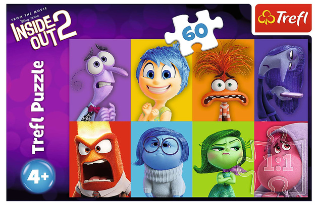 Puzzle 60 W Głowie Się Nie Mieści 2 Poznaj Swoje Emocje Trefl 4+