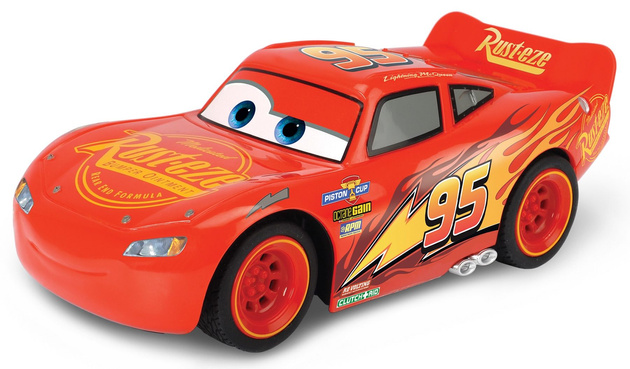 Cars Auta Disney Zdalnie sterowany Zygzak McQueen + Gratis gra karciana Top Trumps Cars 3