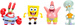 Spongebob zestaw 4 metalowych figurek kolekcjonerskich 5-7 cm metalfigs