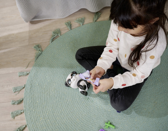 Pamper Petz Panda Interaktywna figurka pije sika + akcesoria Pieluszkowy Gang