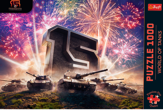 Trefl Puzzle 1000 elementów 15-lecie World of Tanks