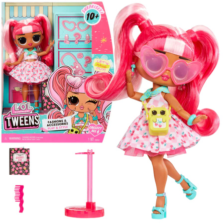 Mały Zestaw L.O.L Surprise! Tweens Lalka Kolekcjonerska Cherry B.B. 17 cm + 10 akcesoriów