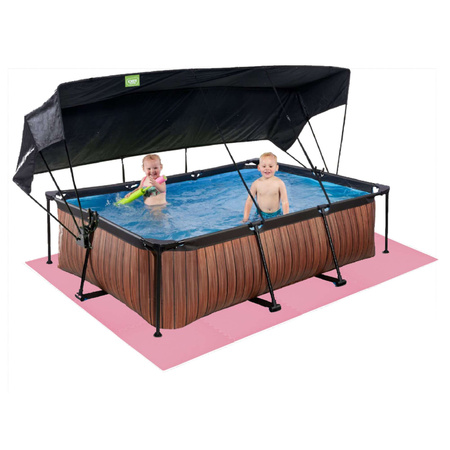 Humbi mata piankowa puzzle piankowe fitness wodoodporne pod basen 12 szt. różowy 240 x 180 x 1 cm