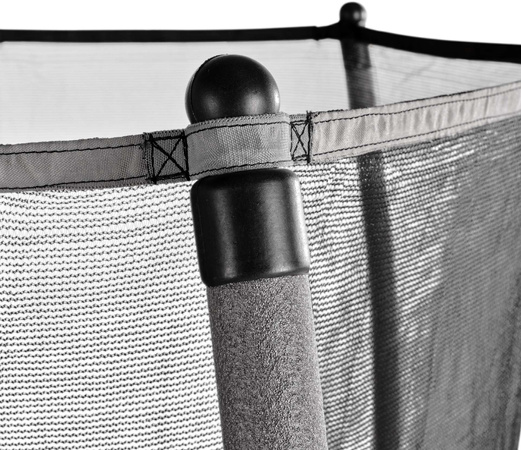 Trampolina ogrodowa Tiggy junior z siatką zabezpieczającą 140 cm czarno-szara