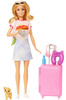 Zestaw lalka klasyczna Barbie Malibu w podróży + akcesoria