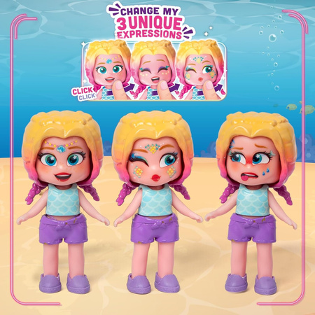 Kookyloos Zestaw Mermaid Beach House Figurka Kolekcjonerska Shelly Syrena Zmieniająca Kolor Dom dla Syren + Akcesoria