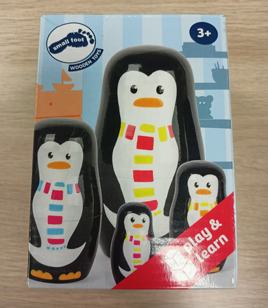 Small Foot 10619 Matrioszki Rodzina pingwinów WADLIWY