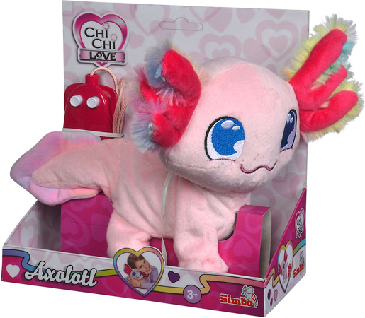 Chi Chi Love Axolotl różowy Aksolotl przyjaciel maskotka sterowana z przewodem