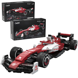 Klocki konstrukcyjne CaDA samochód wyścigowy czerwona wyścigówka Alfa Romeo F1 Team ORLEN C42 Formuła 1 pojazd auto 271 elementów