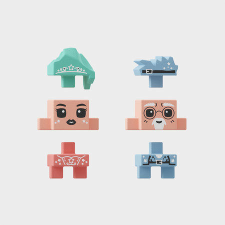 Klocki konstrukcyjne Mini Waffle Magiczna Wieża Księżniczka 80 elementów Marioinex