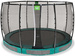 Trampolina ogrodowa z siatką zabezpieczającą do gruntu Allure Premium 366 cm zielona 
