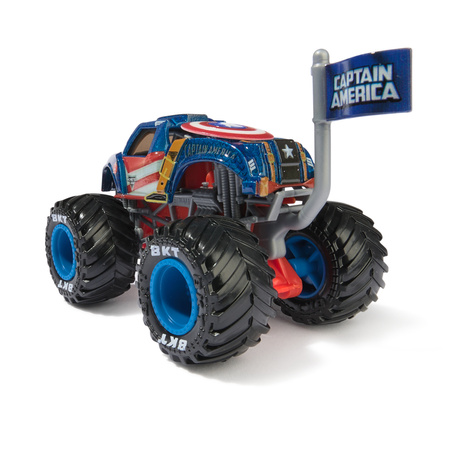 Monster Jam Auto Monster Truck Marvel seria 2 pojazd Kapitan Ameryka 1:64