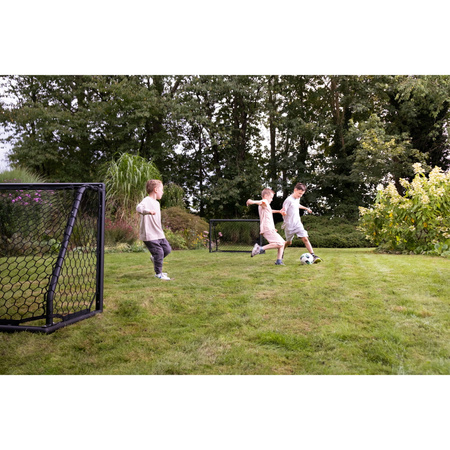 Bramka aluminiowa czarna do gry w piłkę nożną Scala 120x80 cm