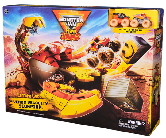 Monster Jam wyrzutnia skorpion Venom Velocity Scorpion + 2 pojazdy