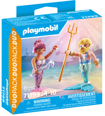 Playmobil Duo Pack Zestaw Uzupełniający Syrenka i Tryton 6 elementów