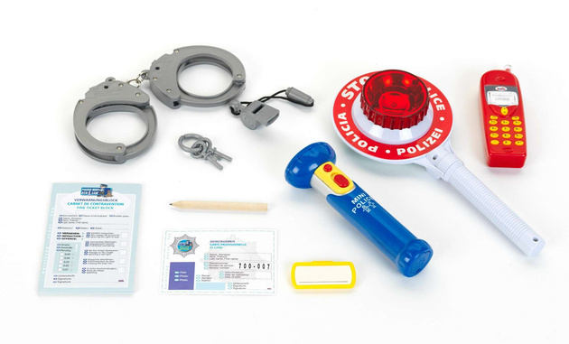 Zestaw małego policjanta z lizakiem Klein