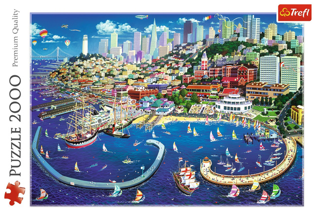 Puzzle 2000 elementów, Zatoka San Francisco, Trefl 27107