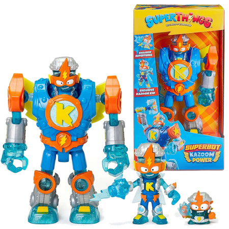 OUTLET SuperZings SuperThings figurka Superbot Kazoom Power 15 cm USZKODZONE OPAKOWANIE