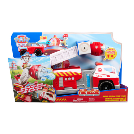 Psi Patrol Fire Rescue Wóz Strażacki 50 Cm efekty świetlne i dźwiękowe + figurka Marshall